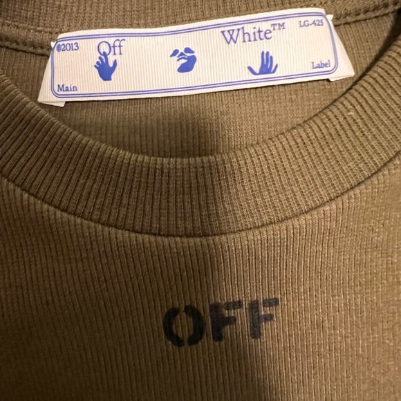 Off-White Stamp Rib Cropped T-Shirt - Picture 2 of 4